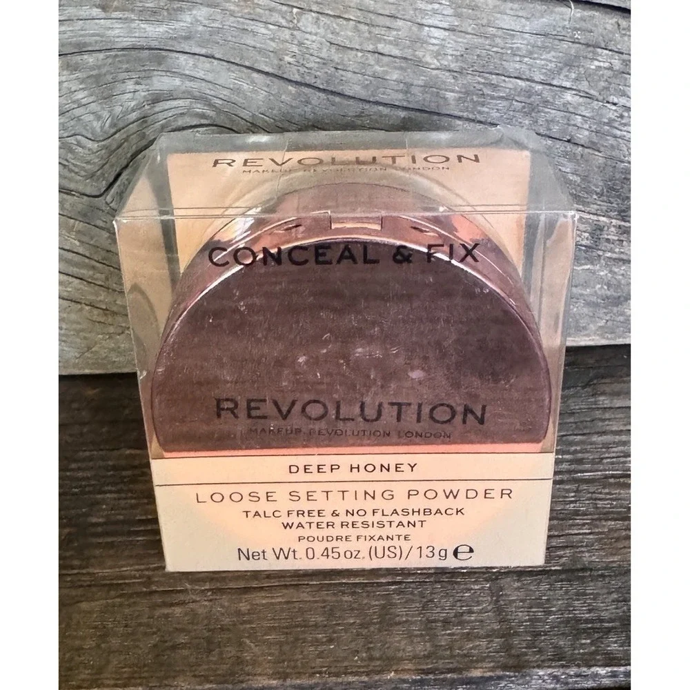 Revolution Conceal & Fix Loose Setting‎ Powder – Deep Honey – MSRP = $16
